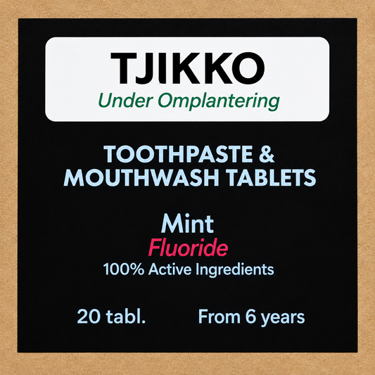 Tjikko Tandkrämstablett/Munskölj 20 Refill